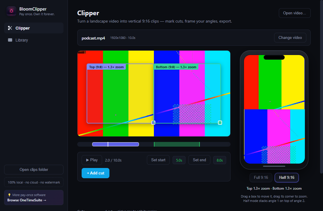 Bloom Clipper screenshot