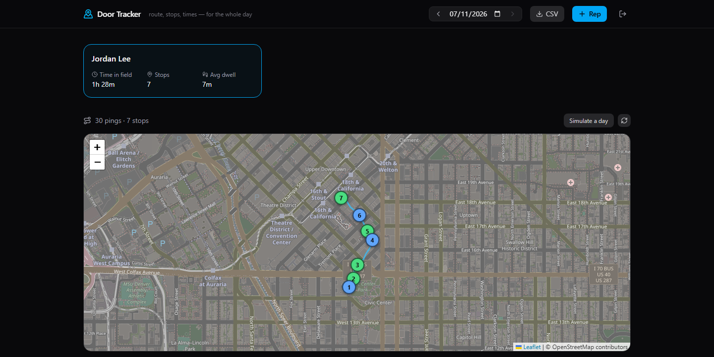 Door Tracker screenshot